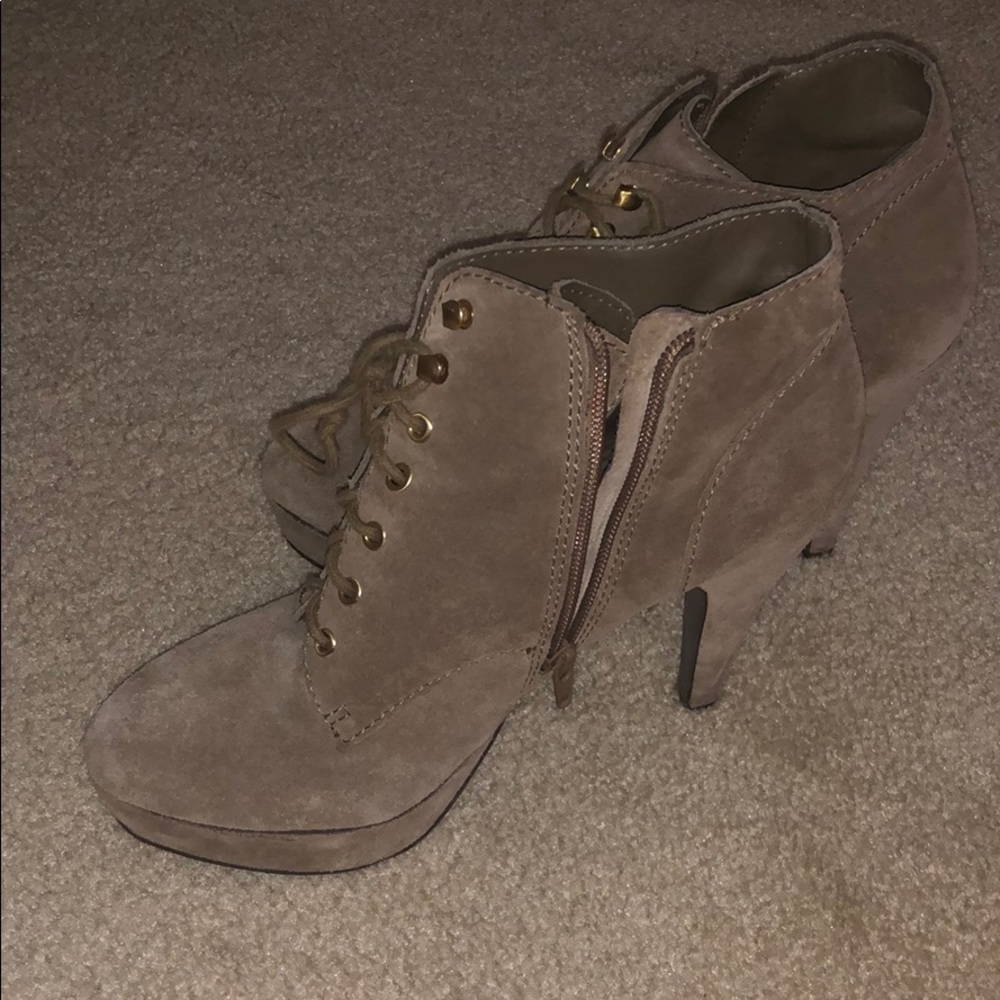 INC heeled boots